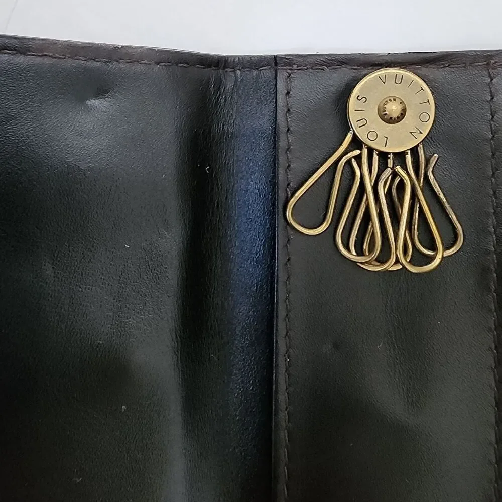 Louis Vuitton LV Brown Leather Utah 6 Key holder - Picture 12 of 12